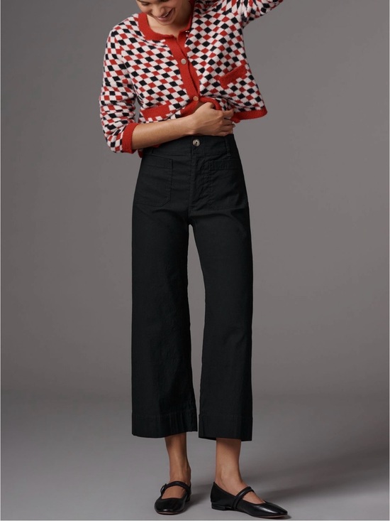 Anthropologie Pants - Anthropologie Maeve Colette Wide Leg Pant in Black Linen Blend size 16W